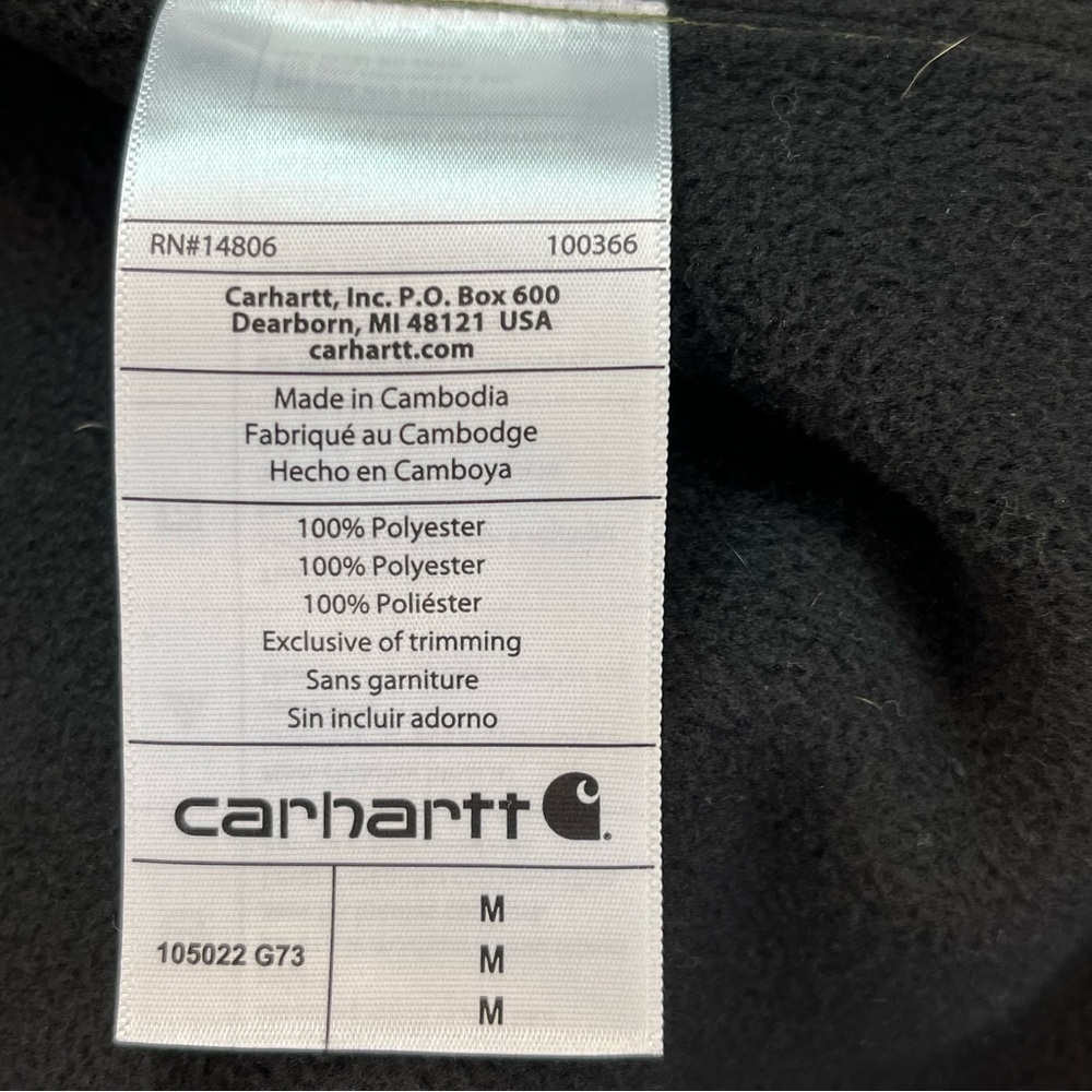 Carhartt Rain Defender Relaxed-Fit Heavyweight Hooded Shirt Jac for Men - Size M - Picture 8 of 12